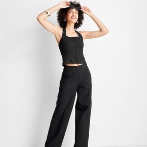 High Rise Straight Leg Pants